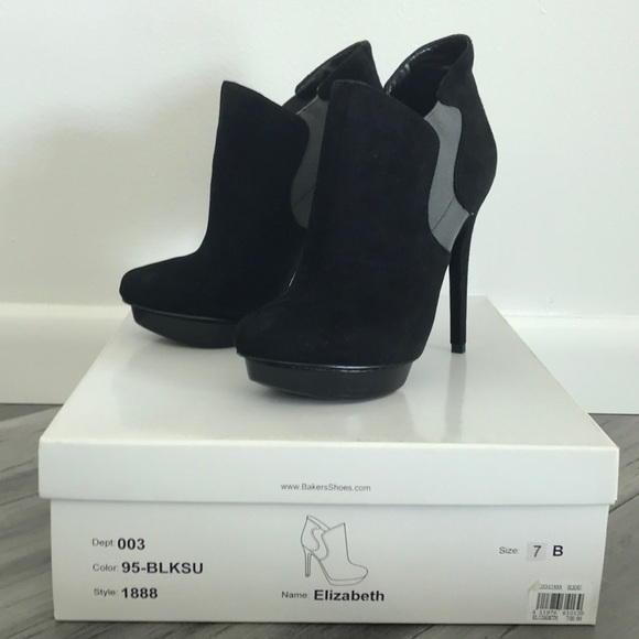 Bakers Elizabeth Black Suede Booties - Picture 3 of 5